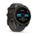 Умные часы Garmin Fenix 8 43mm Amoled Sapphire Carbon Grey DLC Титановый с черным ремешком